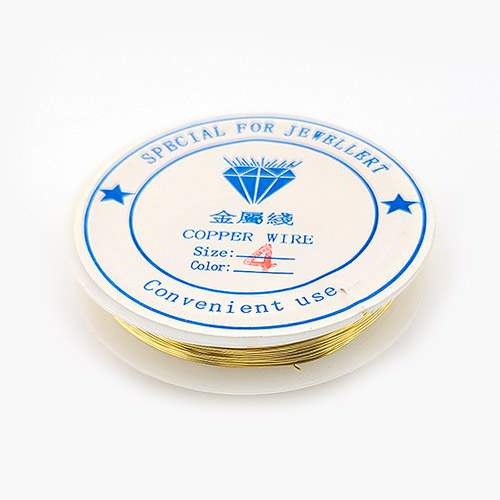 비즈팡 [TS-4-04]동선 0.4mm 동선말이용 금색 ,1롤(약20M)