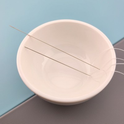 비즈팡 [TS-6-63]비즈공예공구 비즈바늘 배바늘 비딩바늘 55/75mm 2종 ,1개