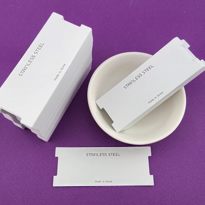 비즈팡 [Z-23-03]팔찌 포장지 90x35mm 화이트 STAINLESS STEEL ,1팩(200개)