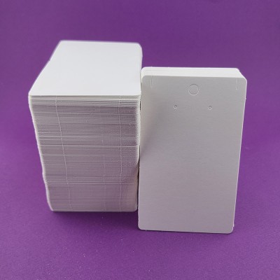 비즈팡 [Z-22-06]목걸이 귀걸이 포장지 65x105mm 화이트 NoText 2구 롱귀걸이용 ,1팩(200개)