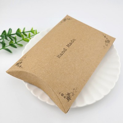 비즈팡 [Z-30-24]선물포장 반달상자 중 14x10cm 크라프트 Hand Made ,1팩(100개)