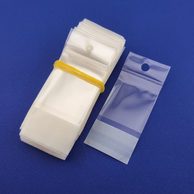 비즈팡 [Z-130-01]투명 비닐포장지 헤더봉투 OPP접착 4.2x5cm 귀걸이포장용 ,1팩(200장)