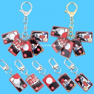 비즈팡 [PD-015]행운의 미니오광 키링 솔광 꽃광 달광 똥광 비광 키링 완제품 (1개)