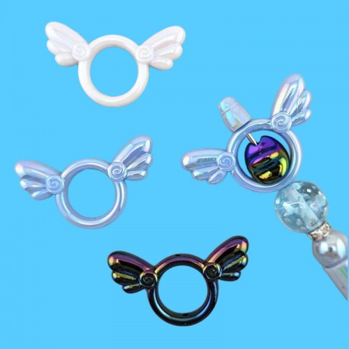 비즈팡 [BG-3-05]볼꾸파츠 오로라날개프레임 48x27mm (홀내경2.6mm) ,1개