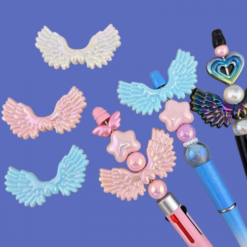 비즈팡 [BG-3-14]볼꾸파츠 오로라천사날개 54x28mm (내경2.9mm) ,1개