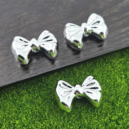 비즈팡 [BG-4-15]볼꾸파츠 아크릴 풍선주름리본 통과형 28x21mm (내경2.9mm) 볼꾸비즈 키링용 ,1개