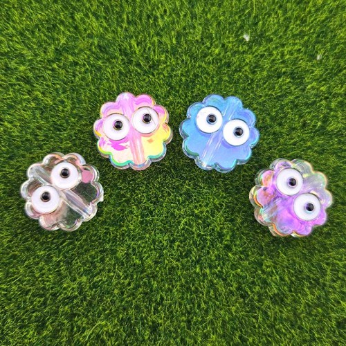 비즈팡 [BG-5-01]볼꾸파츠 아크릴 오로라먼지인형 20mm (내경2.8mm) 볼꾸비즈 키링용 ,1개