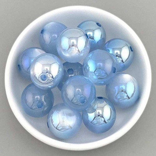 비즈팡 [BG-8-21]볼꾸파츠 아크릴볼 캣츠아이볼 16mm (블루) 볼꾸비즈볼 키링용 ,1개