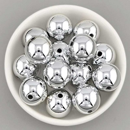 비즈팡 [BG-8-33]볼꾸파츠 CCB볼 16mm (내경 2.9mm) (실버) 볼꾸비즈볼 키링용,1개