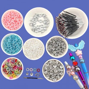 비즈팡 [BG-9-00]볼꾸 볼펜꾸미기 펜꾸 꾸미기재료 볼꾸부자재 볼펜심 연장대 고리링 론델 진주링 모음